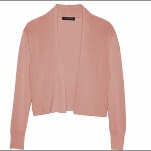 Banana Republic Metallic Cropped Cardigan Sweater